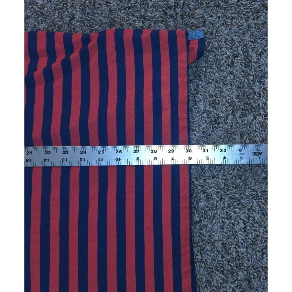 Ralph Lauren Polo Shirt Mens XL Blue Red Striped Blue Pony Classic Short Sleeve